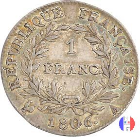 1 franco - testa nuda 1806 (Parigi)