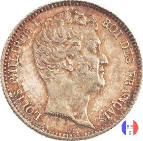 1 franco - testa nuda 1831 (Rouen)