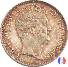 1 franco - testa nuda 1831 (Rouen)