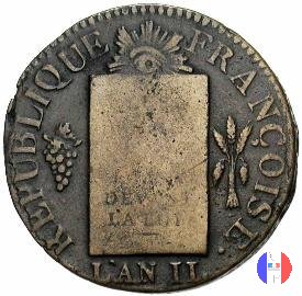 1 sol - tipo françoise 1793 (Limoges)