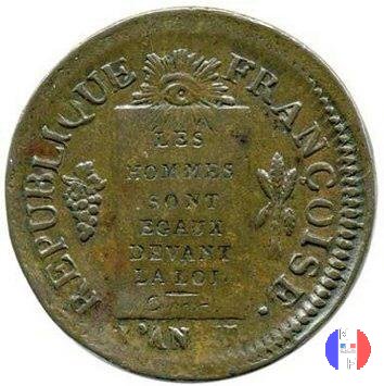 1 sol - tipo françoise 1793 (Marsiglia)