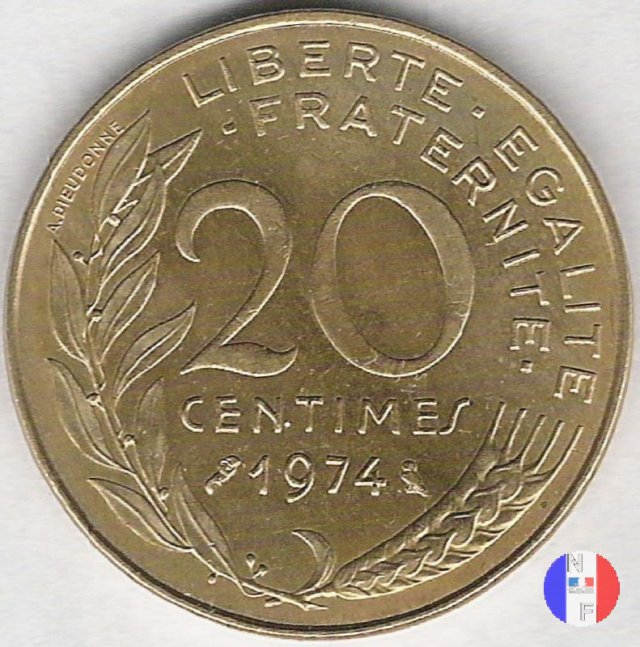 20 centesimi 1974 (Pessac)