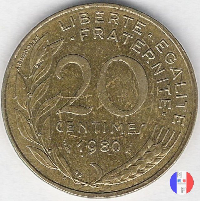 20 centesimi 1980 (Pessac)