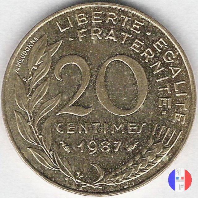 20 centesimi 1987 (Pessac)