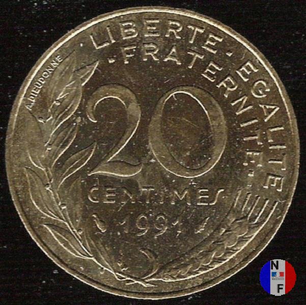 20 centesimi 1991 (Pessac)