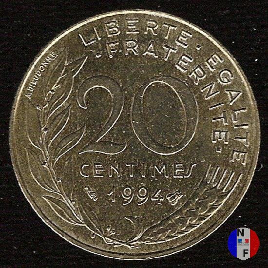 20 centesimi 1994 (Pessac)