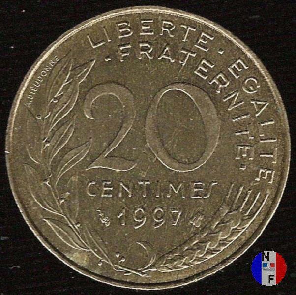 20 centesimi 1997 (Pessac)