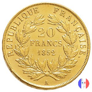 20 franchi Bonaparte 1852 (Parigi)