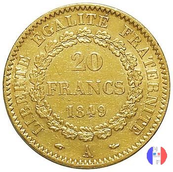 20 franchi Genio 1849 (Parigi)