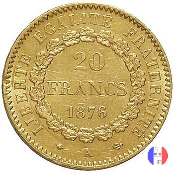 20 franchi Genio 1876 (Parigi)