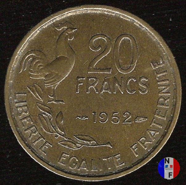 20 franchi 1952 (Parigi)