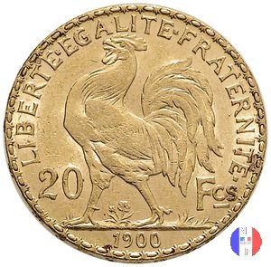 20 franchi gallo 1900 (Parigi)