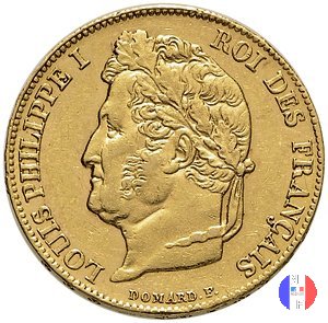 20 franchi - testa coronata 1839 (Parigi)