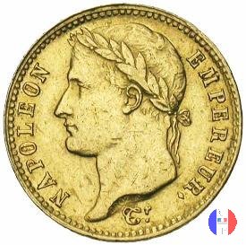 20 franchi - testa laureata, tipo Empire 1809 (Lilla)