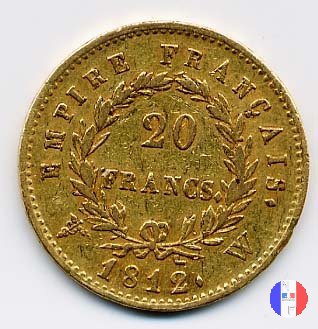 20 franchi - testa laureata, tipo Empire 1812 (Lilla)