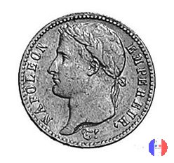 20 franchi - testa laureata, tipo Empire 1814 (Genova)