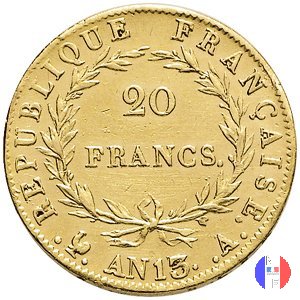 20 franchi - testa nuda 1804-1805 (Parigi)