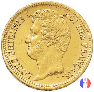 20 franchi - testa nuda 1831 (Parigi)