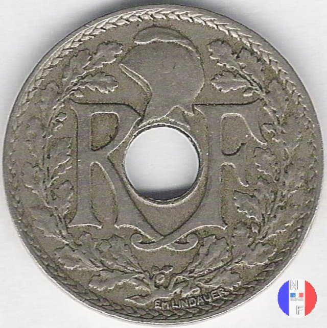 25 centesimi Lindauer - cupronickel 1922 (Parigi)