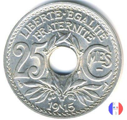 25 centesimi Lindauer - nickel 1915 (Parigi)