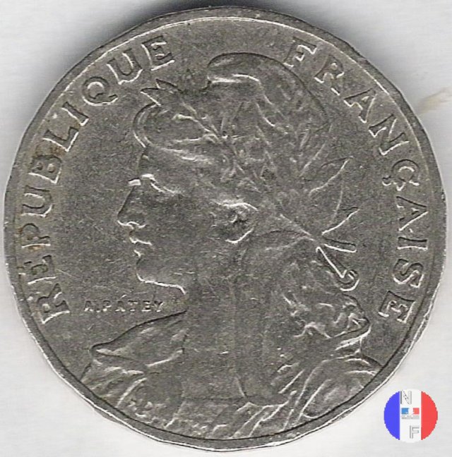 25 centesimi Patey - II tipo 1905 (Parigi)