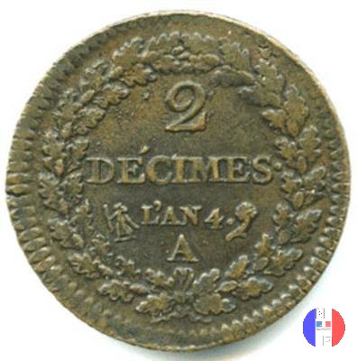 2 decimi 1795-1796 (Parigi)