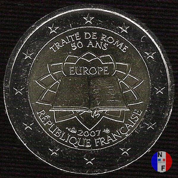 2 euro 2007 - trattati di Roma 2007 (Pessac)