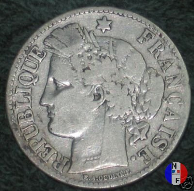 2 franchi Cerere 1872 (Parigi)