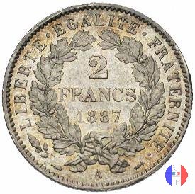 2 franchi Cerere 1887 (Parigi)