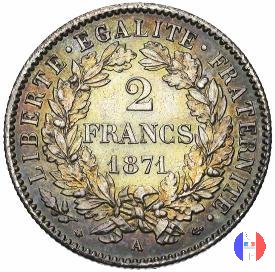 2 franchi - con legenda 1871 (Parigi)