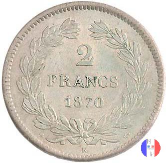 2 franchi Cerere - senza legenda 1870 (Bordeaux)