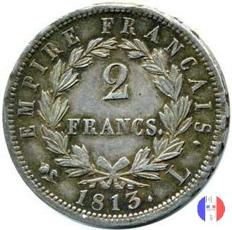 2 franchi - testa laureata, tipo Empire 1813 (Bayonne)