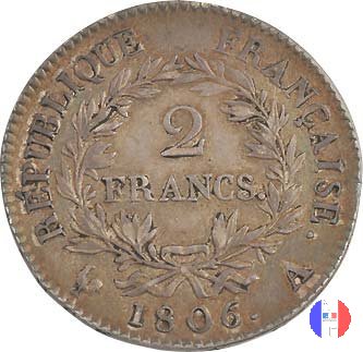 2 franchi - testa nuda 1806 (Parigi)