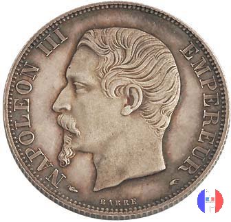 2 franchi - testa nuda 1854 (Parigi)