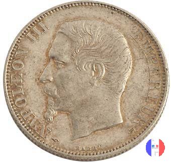 2 franchi - testa nuda 1856 (Parigi)