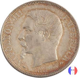 2 franchi - testa nuda 1857 (Parigi)