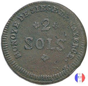 2 sols 1793 (Mayence)