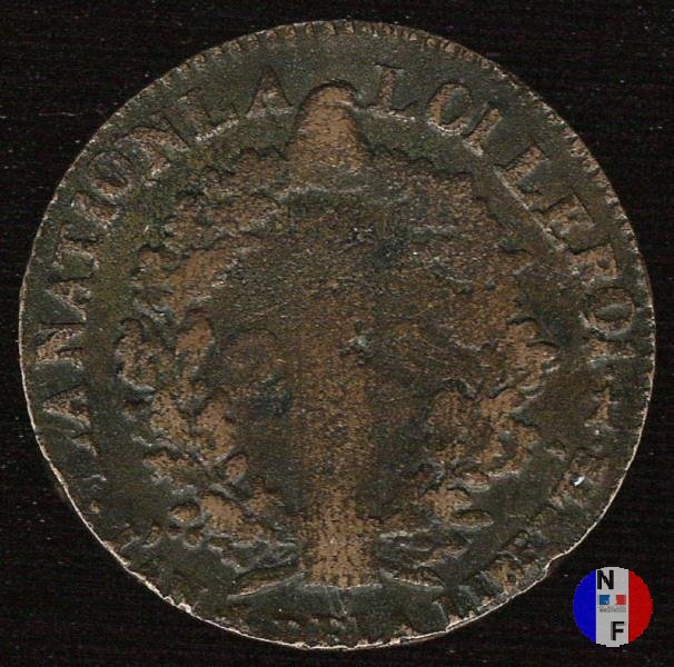 2 sols - tipo françois 1792 (Metz)