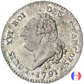 30 sols - tipo françois 1791 (Parigi)