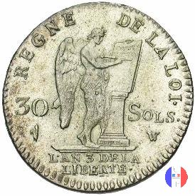 30 sols - tipo françois 1791 (Lilla)