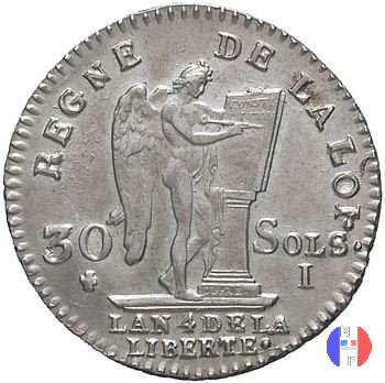 30 sols - tipo françois 1792 (Limoges)