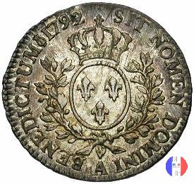 3 livres (1/2 scudo) 1792 (Parigi)