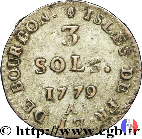 3 sols Luigi XVI 1779 (Parigi)