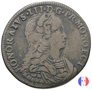 3 sols (pezetta) 1734 (Montecarlo)