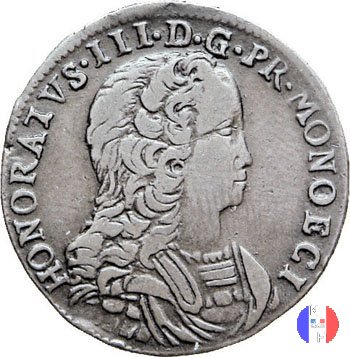 3 sols (pezetta) 1734 (Montecarlo)