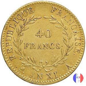 40 franchi 1802-1803 (Parigi)