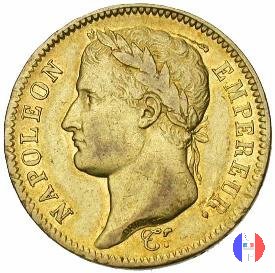 40 franchi - testa laureata, tipo Empire 1809 (Parigi)