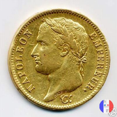 40 franchi - testa laureata, tipo Empire 1813 (Genova)