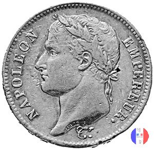 40 franchi - testa laureata, tipo Republique 1808 (Parigi)