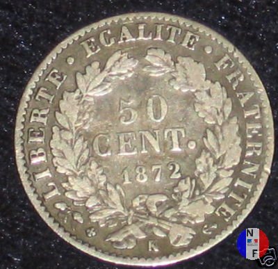 50 centesimi Cerere 1872 (Bordeaux)